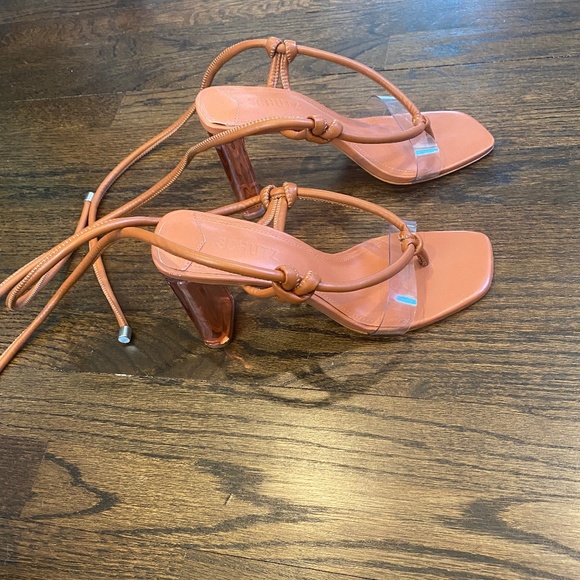 SCHUTZ size 8 brown heel - Picture 1 of 3